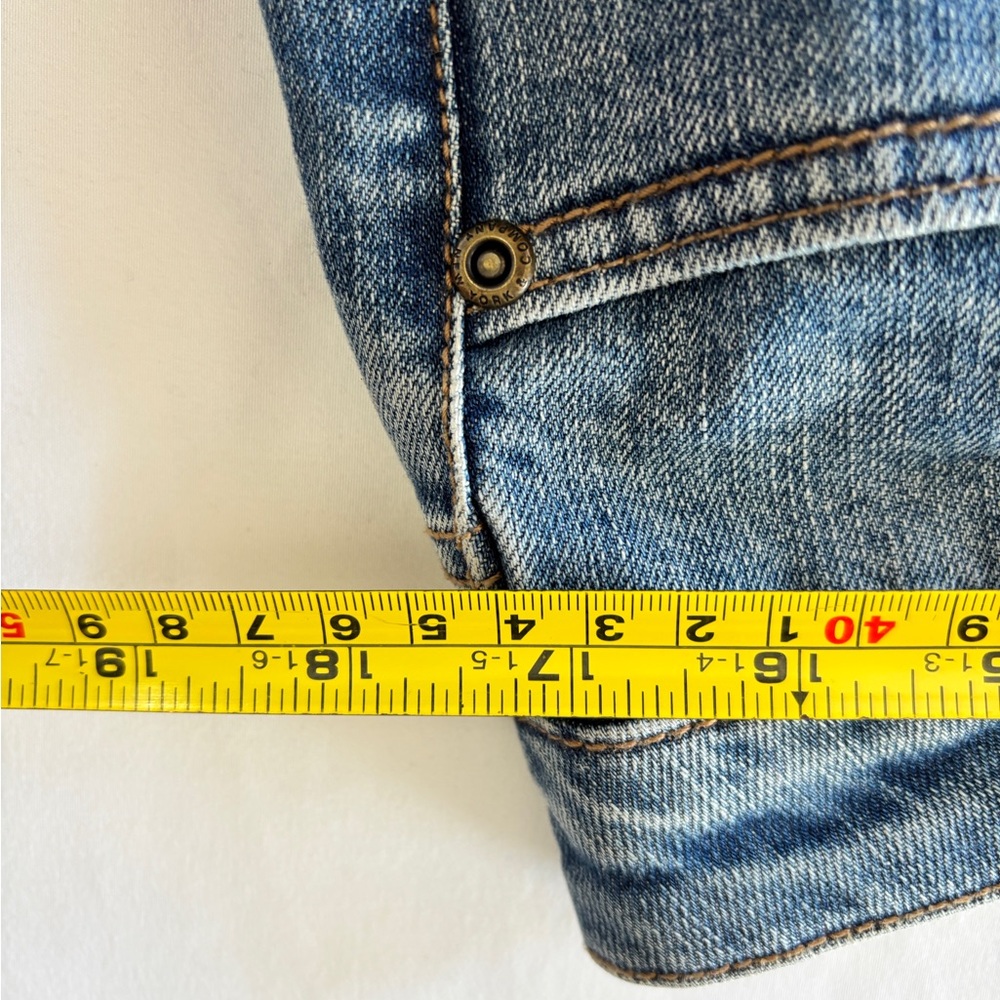 SoHo New York & Co 6 Jeans with patches. Roll cuffs Fun Hippie Indie Sleeze - Picture 11 of 11